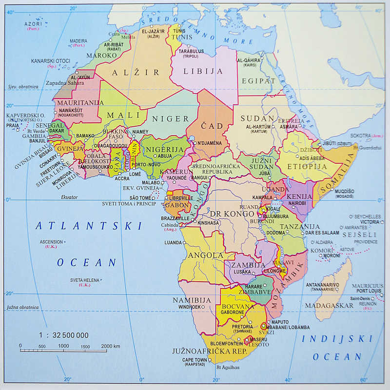 Afrika PolitičKa Karta | Karta